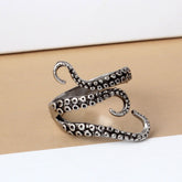 Alloy Steel Vintage Octopus Style Irregular Pattern Trendy